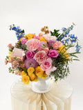 Blush Garden Center Piece