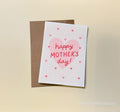 Mother’s Day card pink heart design
