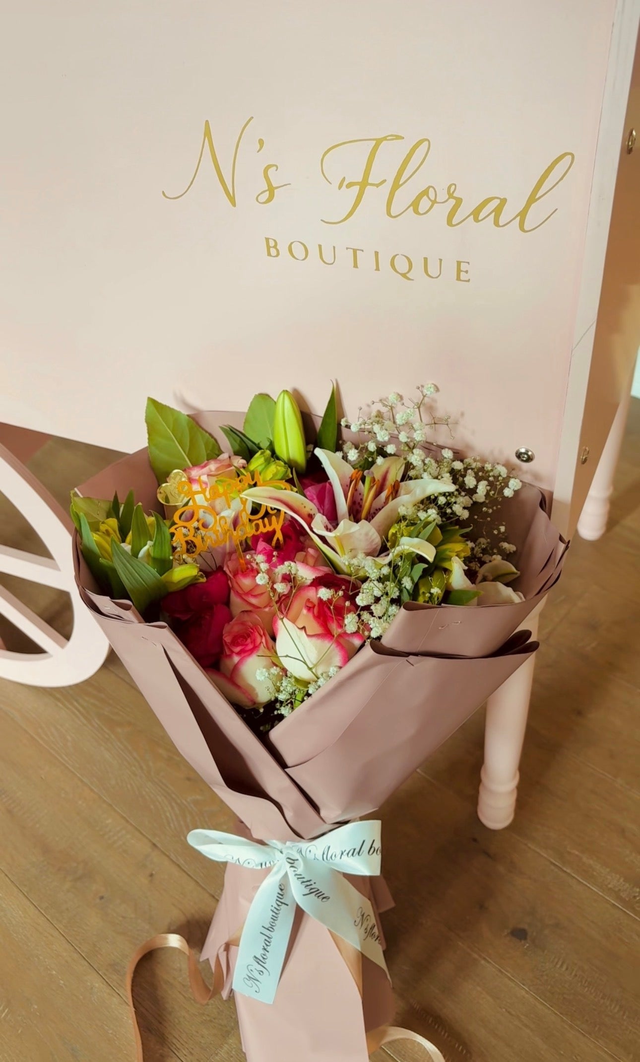 The Blushing Lily Bouquet 🌸