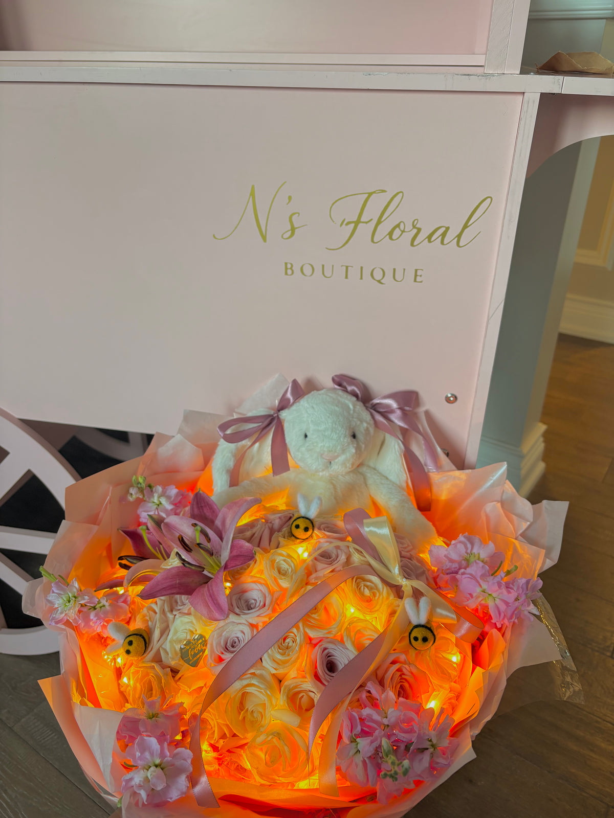 Pink jellycat bouquet 💓