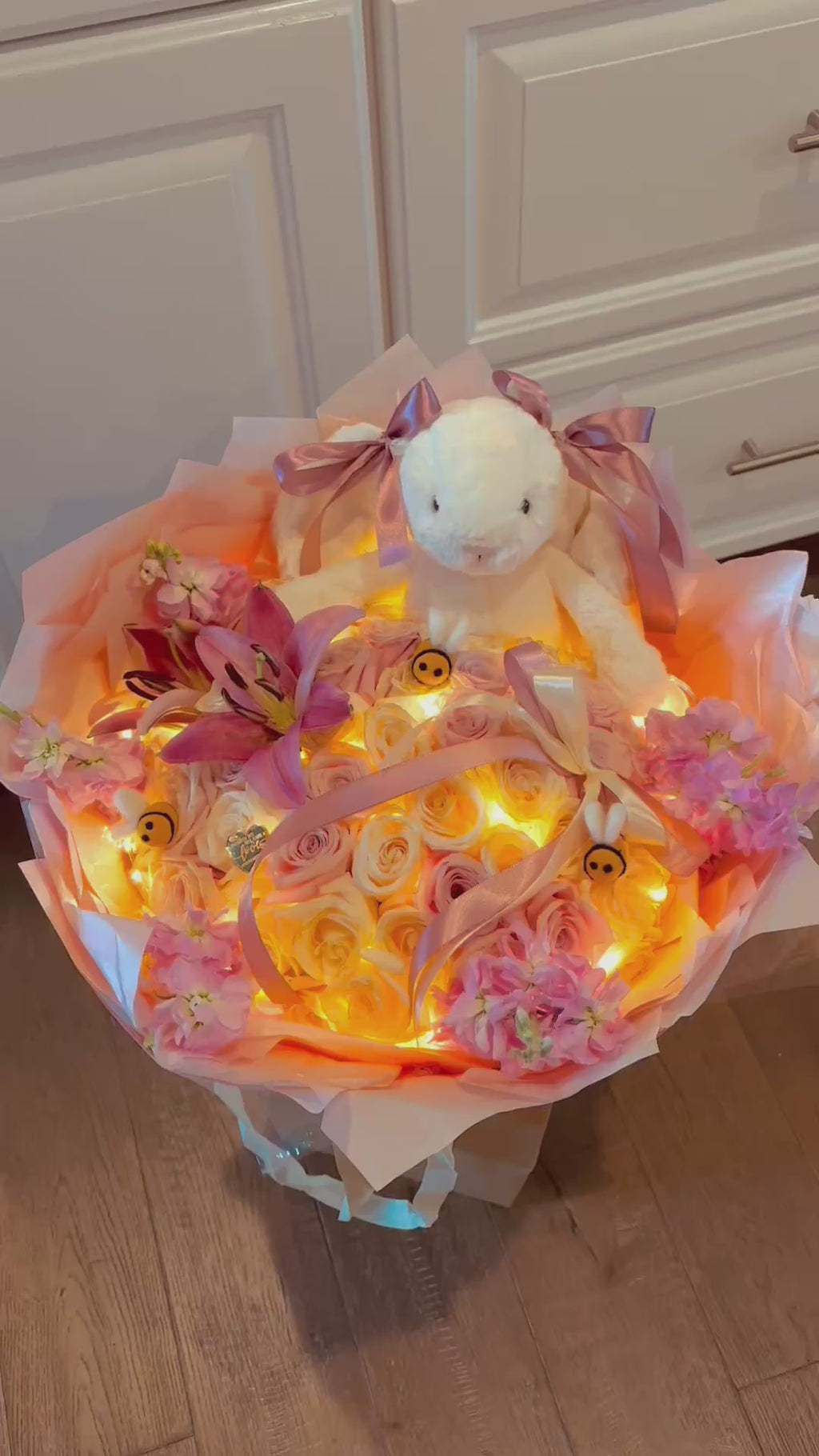 Pink jellycat bouquet 💓